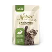 NEKKO DAILY  Adult królik kawałki w sosie 85g