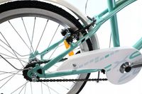 ROWER DLA DZIEWCZYNKI 20 CALI ROWEREK DZIECIĘCY MIĘTOWY BŁOTNIKI ODBLASKI