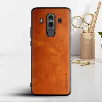 Etui AIORIA Vintage LEATHER do Huawei Mate 10 Pro pomarańczowy