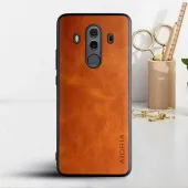 Etui AIORIA Vintage LEATHER do Huawei Mate 10 Pro pomarańczowy