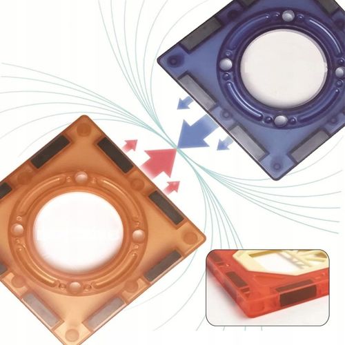 KLOCKI MAGNETYCZNE KONSTRUKCYJNE EDUKACYJNE ZESTAW 110EL PANELE 3D ŚWIECĄCY na Arena.pl