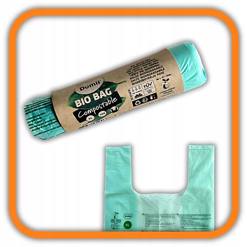 WORKI NA ŚMIECI BIODEGRADOWALNE 60SZT 5L BIO WORKI NA ODPADY KOMPOSTOWALNE na Arena.pl