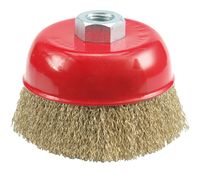 Szczotka czołowa z gwintem drut karbowany VOREL