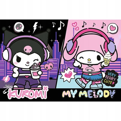 puzzle 160 kuromi rządzi hello kitty 15430 na Arena.pl