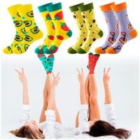 SKARPETY MĘSKIE DAMSKIE BAWEŁNIANE ŚMIESZNE 6 PAR