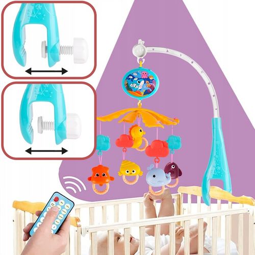 KARUZELA KARUZELKA DO ŁÓŻECZKA Z PROJEKTOREM TIMER POZYTYWKA DLA DZIECKA na Arena.pl