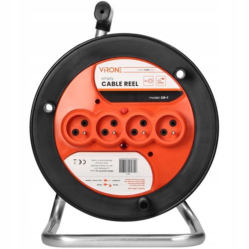 BĘBEN PUSTY ZWIJAK NAWIJAK KABLA PRZEWODU PRZEDŁUŻACZA DO 50M 4x GNIAZDA na Arena.pl