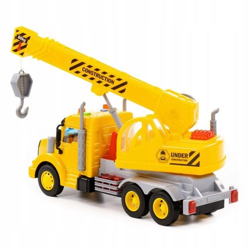 SAMOCHÓD DŹWIG OBROTOWY z NAPĘDEM ŚWIATŁO DŹWIĘKI WADER na Arena.pl