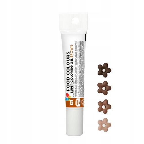 BARWNIK SPOŻYWCZY W ŻELU Jadalny - tubka 20g - Brązowy na Arena.pl