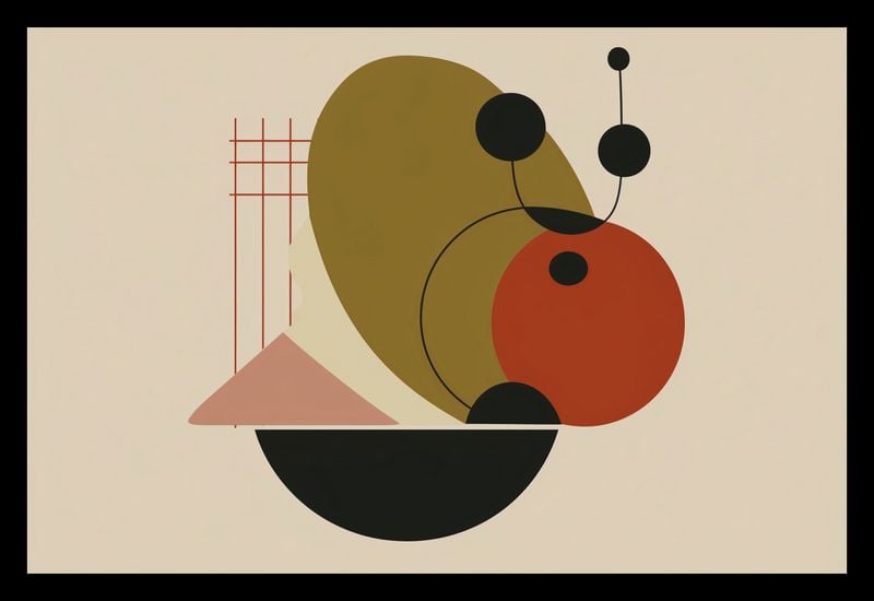 Plakat 30x20cm Geometryczny Balans zdjęcie 2