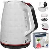 CZAJNIK ELEKTRYCZNY bezprzewodowy BIAŁY CICHY 2200W BEZ BPA FREE 1,7L Manta