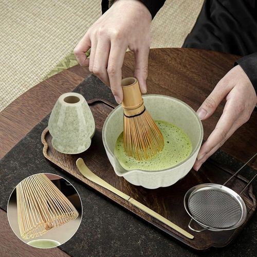 ZESTAW PREZENTOWY DO HERBATY MATCHA ZESTAW DO PARZENIA MATCHY 5 SZT. na Arena.pl