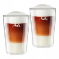 MELITTA szklanki termiczne do kawy cappuccino 2x 300ml, para, 2szt, kawa