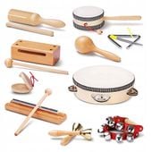 Drewniane Instrumenty Premium Zestaw Edukacyjny dla Dzieci Cymbałki 11 EL