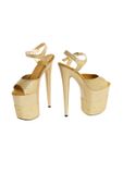 Buty  platformy złote błyszczące 39