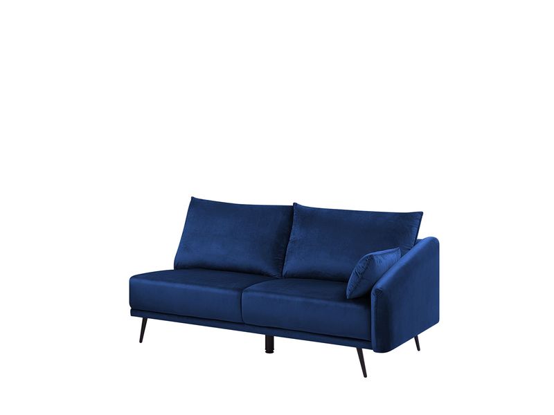 Narożnik welurowy niebieski VARDE zdjęcie 5