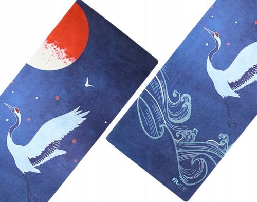 PIĘKNA MATA PREMIUM DO JOGI ĆWICZEŃ STABILNA ZAMSZOWA MIĘKKA 4 MM ZE WZOREM na Arena.pl