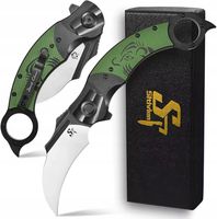 Nóż składany kieszonkowy KARAMBIT stal EDC survival Sitivien ST164 scyzoryk