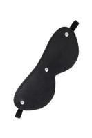 maska bdsm anonymo skóra pu czarna 24 cm
