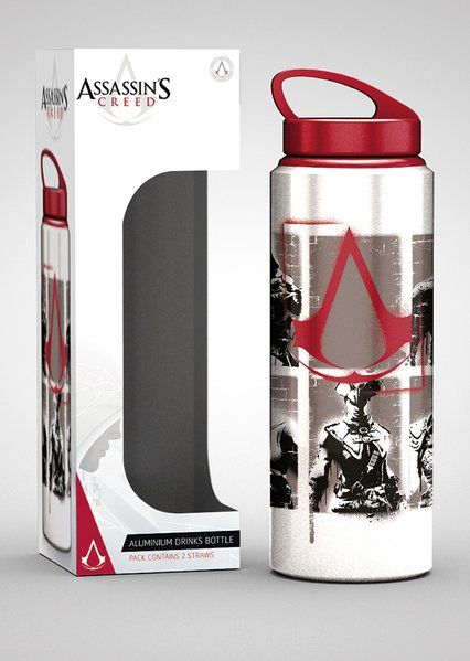 Assassins Creed Stencil - aluminiowa butelka, kubek 700 ml zdjęcie 1