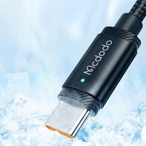 MCDODO KABEL USB-C SZYBKIE ŁADOWANIE DO SAMSUNG XIAOMI TYP C 6A 120W 2M LED na Arena.pl