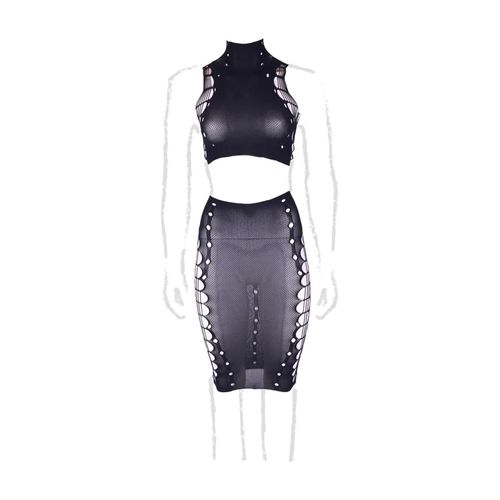 Kala Xxxvii - Two Piece With Turtleneck, Crop Top And Skirt - Plus Size na Arena.pl