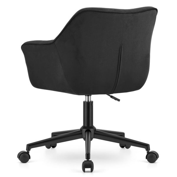 Fotel obrotowy COPA - czarny aksamit zdjęcie 4