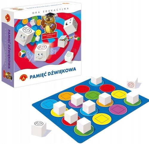 Zestaw Gra edukacyjna PAMIĘĆ DŹWIĘKOWA Alexander LOGOPEDIA, SŁUCH + OŁÓWEK na Arena.pl