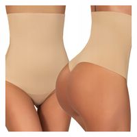 Wyszczuplające majtki STRINGI modelujące BRZUCH wysoki stan KORYGUJĄCE