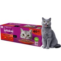 karma mokra dla kota whiskas klasyczne przysmaki w sosie mix 40x85 g