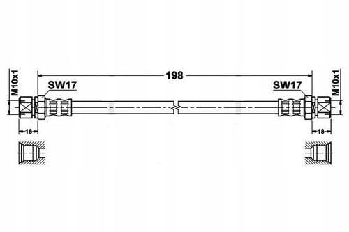 Opel Vectra B Zestaw Przewodów Hamulcowych Teflonowych W Oplocie Stalowym na Arena.pl
