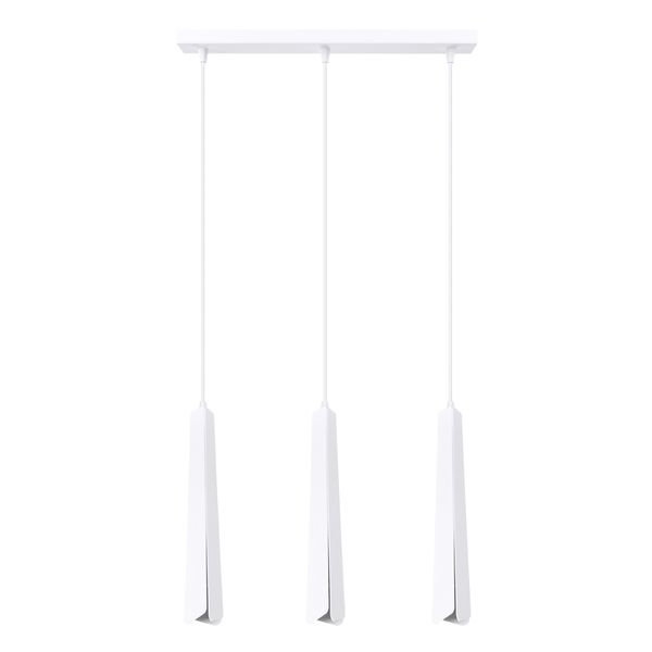 Lampa wisząca PRYSM 3L biała zdjęcie 1