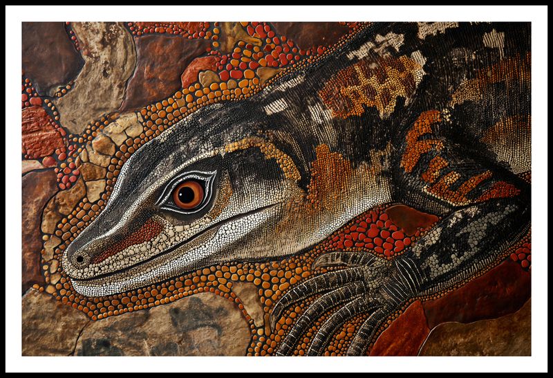 Plakat 91,5x60cm Oko Jaszczurki zdjęcie 3