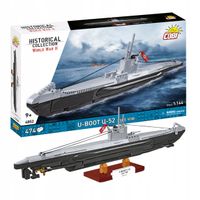Klocki konstrukcyjne Cobi U-Boot U-52 474 el. plastikowe 9 lat +