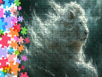 Puzzle tradycyjne Zwierzęta - Lew