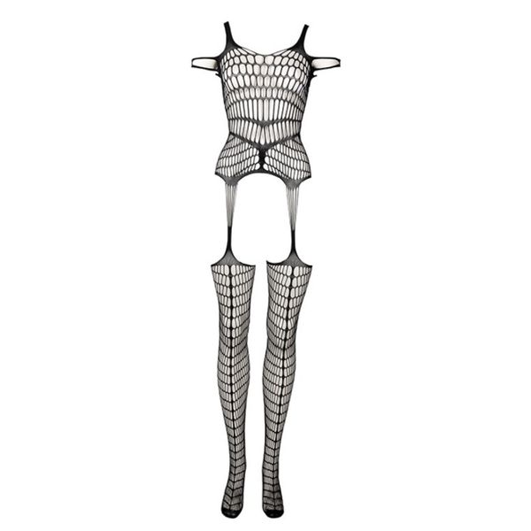 bodystocking shredded black os le désir zdjęcie 1
