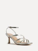 Linzi Silver Reflect Wide Fit Strappy Heeled Sandals R.39