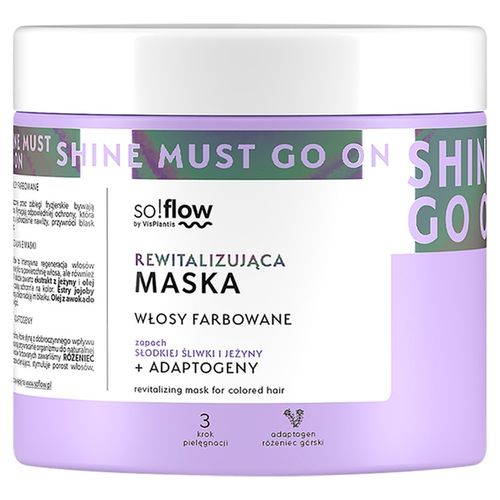 Rewitalizująca maska do włosów farbowanych z adaptogenami so!flow 400 ml na Arena.pl