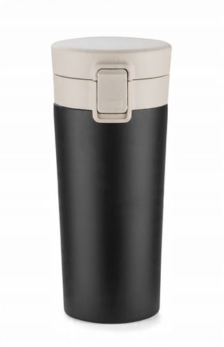 KUBEK TERMICZNY STAR 350 ML CZARNY z blokadą i sitkiem do herbaty na Arena.pl