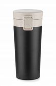 KUBEK TERMICZNY STAR 350 ML CZARNY z blokadą i sitkiem do herbaty