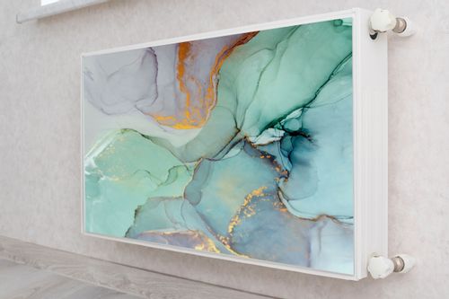 Mata MAGNETYCZNA Grzejnika Marmur Pastele Abstrakcja 100cm x 60cm na Arena.pl