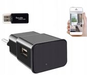 MINI KAMERA SZPIEGOWSKA ŁADOWARKA USB ZASILACZ UKRYTA FULL HD + ADAPTER