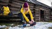 WYSOKIEJ JAKOŚCI RACZKI TURYSTYCZNE GÓRSKIE 41-44 LINE SPORT CZARNE + ETUI