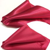 Poszetka satynowa czerwona, ciemna