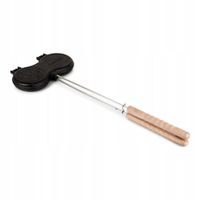 Żeliwna forma Petromax do smażenia burgerów na ognisku