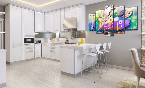 Obraz Na Płótnie - Ryby Pastele  - 160X85 Cm - Ea160X85-4096 na Arena.pl