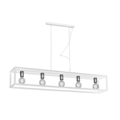 Lampa wisząca CAGE WHITE 5xE27 na Arena.pl