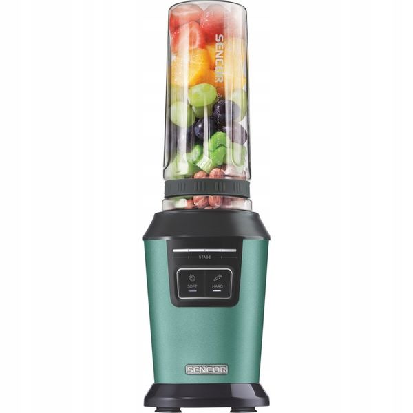 Blender kielichowy do smoothie 800W 2x0,6L turkus tritan Sencor SBL 7171GR zdjęcie 12
