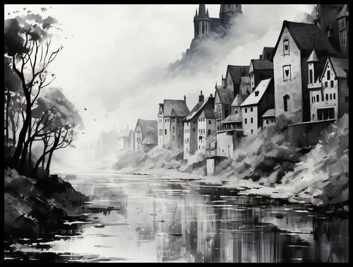 Plakat 80x60cm Mglisty Refleks na Arena.pl