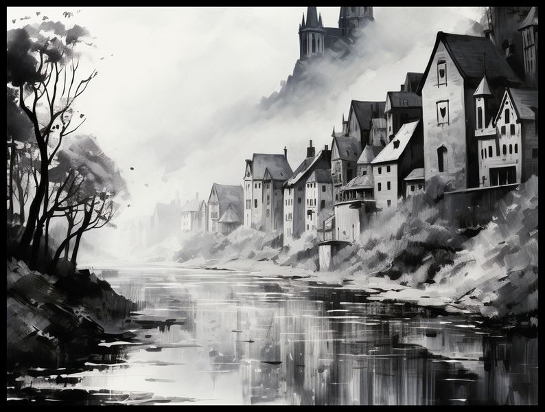 Plakat 80x60cm Mglisty Refleks zdjęcie 2